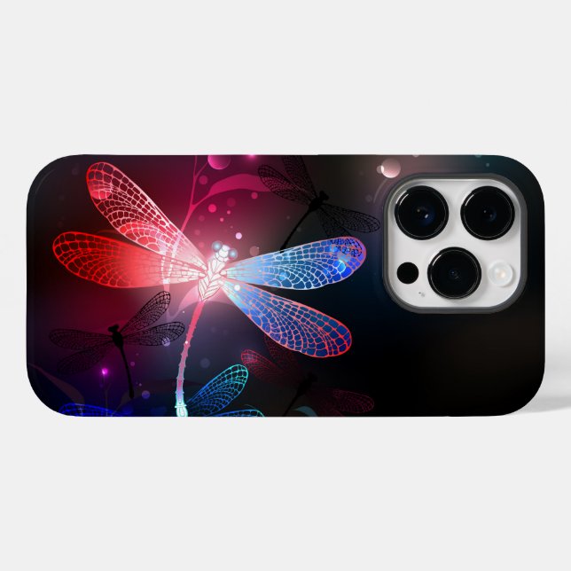 Glowing red dragonfly Case-Mate iPhone case (Back (Horizontal))