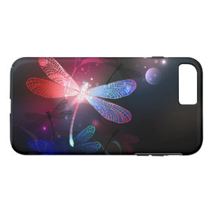 Glowing red dragonfly iPhone 8 plus/7 plus case