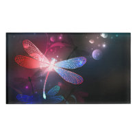 Glowing red dragonfly