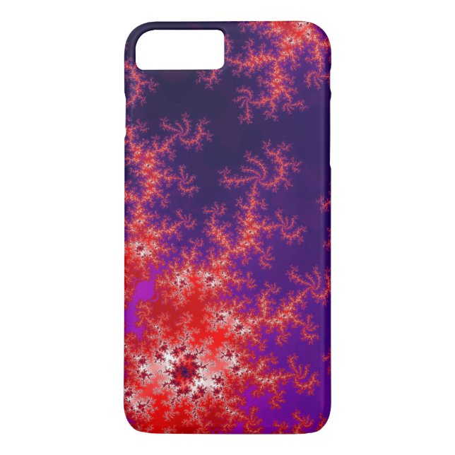 Glowing Red Fractal Case-Mate iPhone Case (Back)