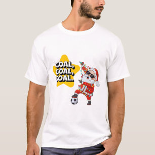 Glowing Santa Claus Celebrating T-Shirt