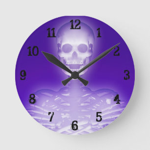 Glowing Skeleton: Wall Clock