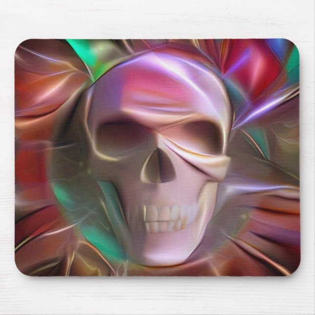 Glowing skull mouse mat (Front)