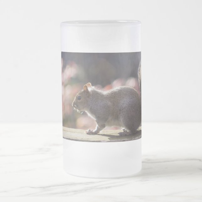 Glowing Squirrel Frosted Mug (Center)