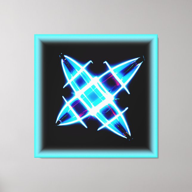 Glowing Star Patterns. Buy Now Canvas Print (Front)