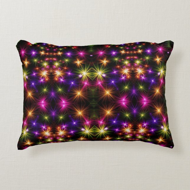 Glowing Starburst Sherpa Throw Decorative Cushion (Front)