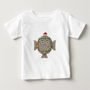 Glowing Starfish Christmas Lights Underwater Baby T-Shirt