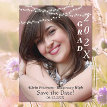 Glowing String Lights Modern Graduation