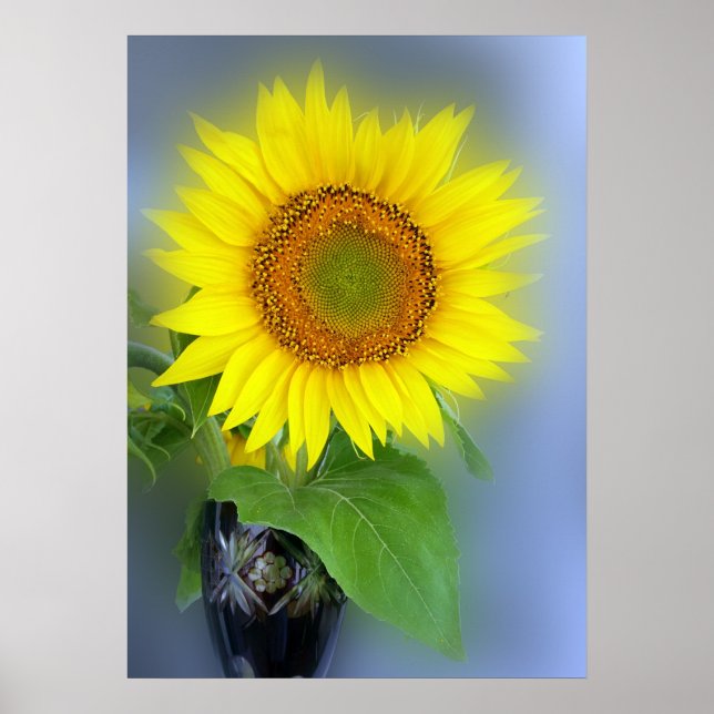 glowing sunflower poster (Front)