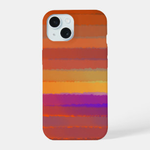 Glowing Sunrise Salty Watercolor Pop Of Colour Art iPhone 15 Case