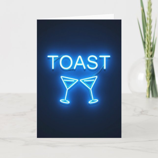 Glowing Toast Message Card (Front)