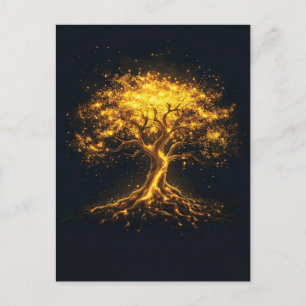 Glowing Tree of Life – Mystical and Enchanting Postcard