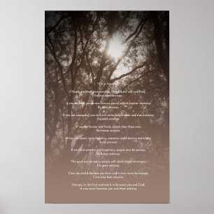 Glowing Trees "Do It Anyway" Poster