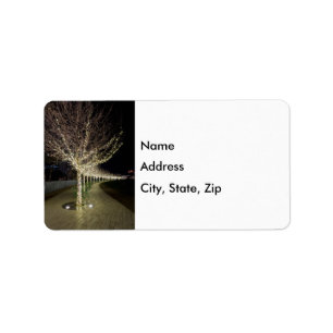 Glowing Trees Walkway Address Label