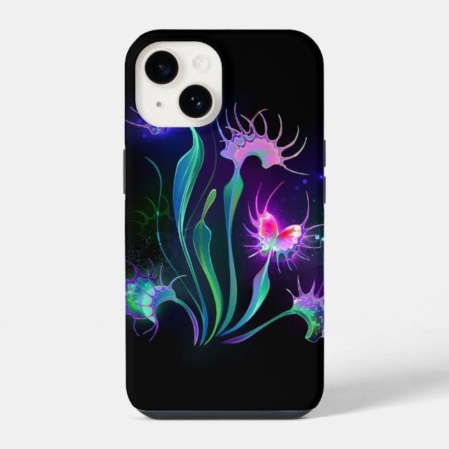 Glowing Venus Flytrap iPhone Case (Back)