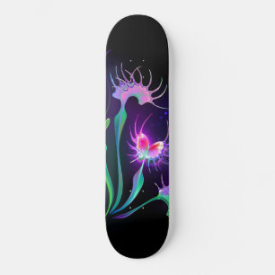 Glowing Venus Flytrap Skateboard