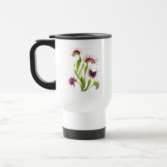 Glowing Venus Flytrap Travel Mug (Left)