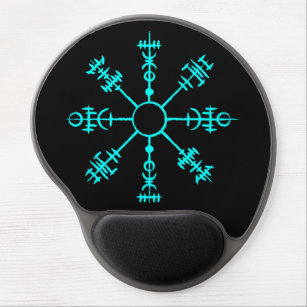 Glowing Viking Compass Gel Mouse Mat
