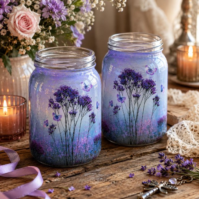 Glowing Violet Butterfly Meadow Decoupage Tissue Paper (Creator Uploaded)