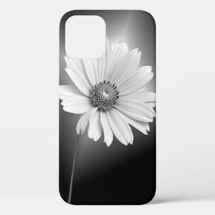 glowing white cosmos on black iPhone 12 case