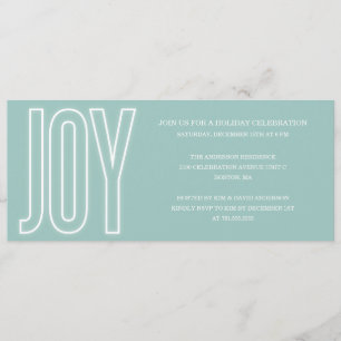 GLOWING WITH JOY   HOLIDAY PARTY INVITATIONS