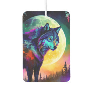 Glowing Wolf Car Air Freshener