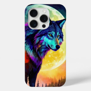 Glowing Wolf iPhone 15 Pro Case