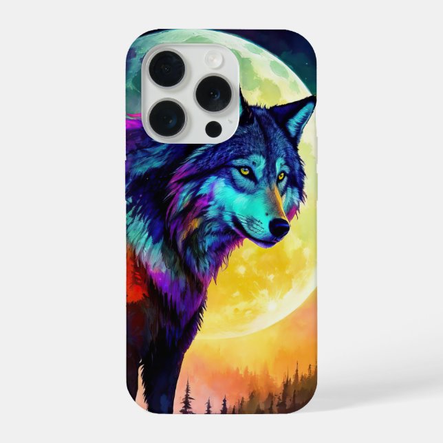 Glowing Wolf iPhone Case (Back)