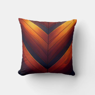 Glowing Wooden Chevron Cushion