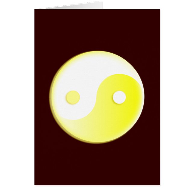 Glowing Yellow Yin/Yang Symbol (Front)