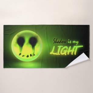 Glowmoji bath towel