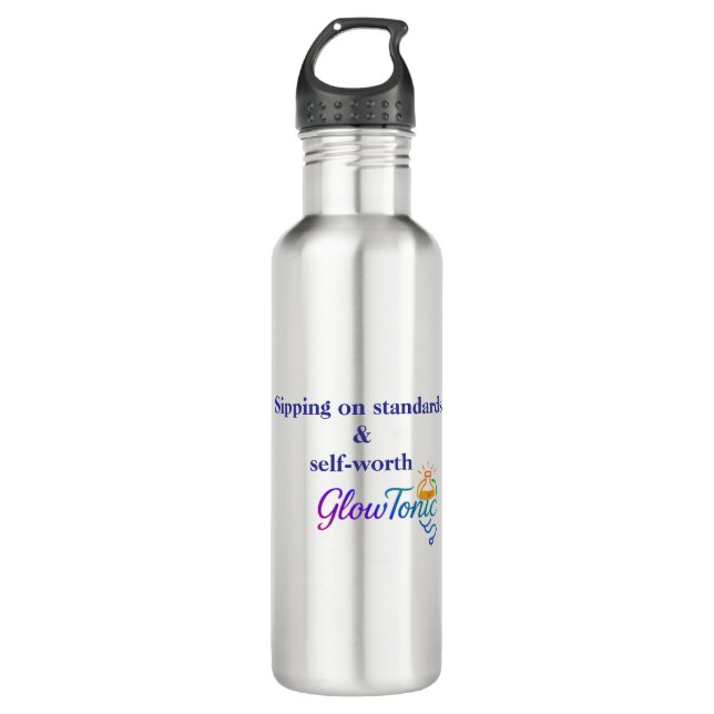 GlowTonic: Glow On The Go Water Bottle – 24oz (Front)