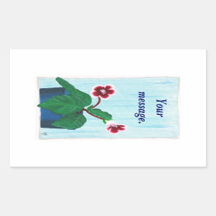 Gloxinia African Violet Flower Custom Stickers