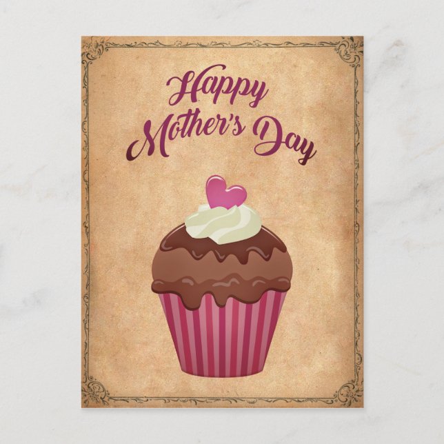 Glücklicher Muttertag Vintage Postcard (Front)