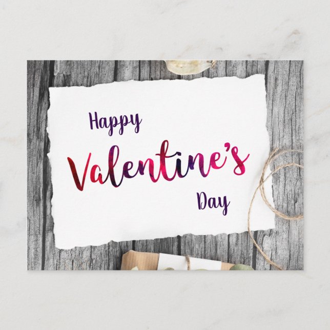 Glücklicher Valentinstag Postcard (Front)