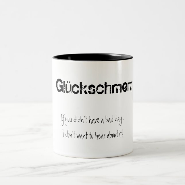 Glückschmerz Two-Tone Coffee Mug (Center)