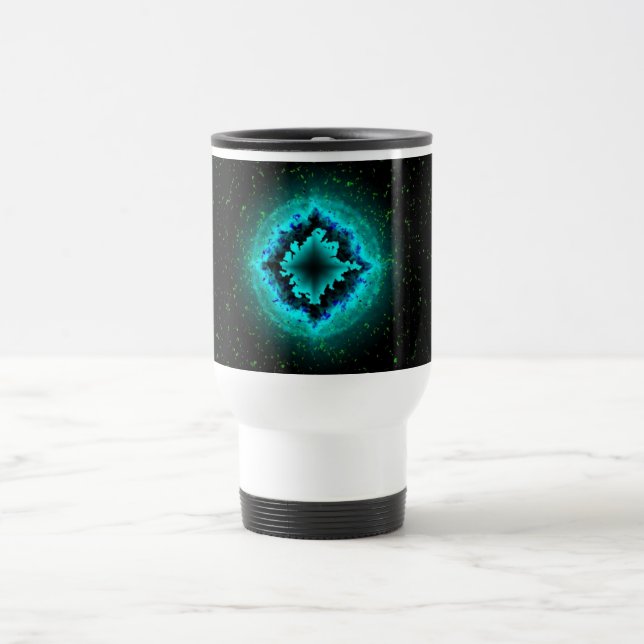 Glückssterne mit Sternchen- Glitter Travel Mug (Center)
