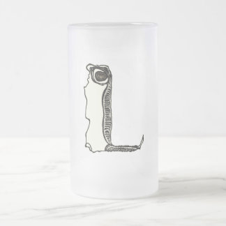 Glug Frosted Glass Beer Mug