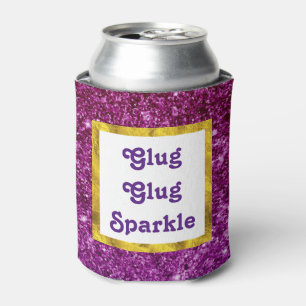 Glug Glug Sparkle Funny Can Cooler