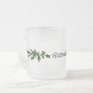 Glühwein Mulled Wine Frosted Glass Mug