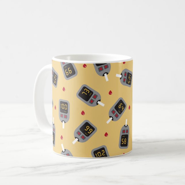 Glukometer Coffee Mug (Front Left)