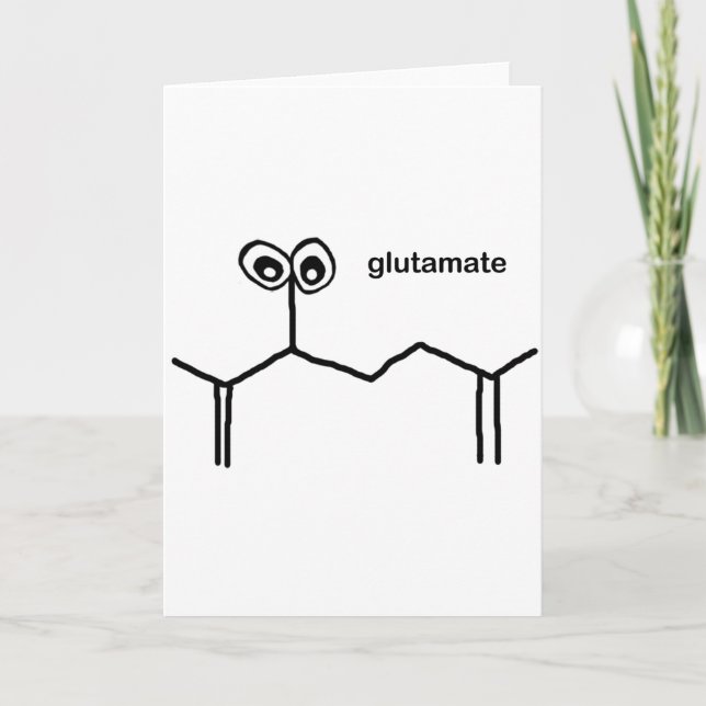 Glutamate Neurotransmitter Card (Front)