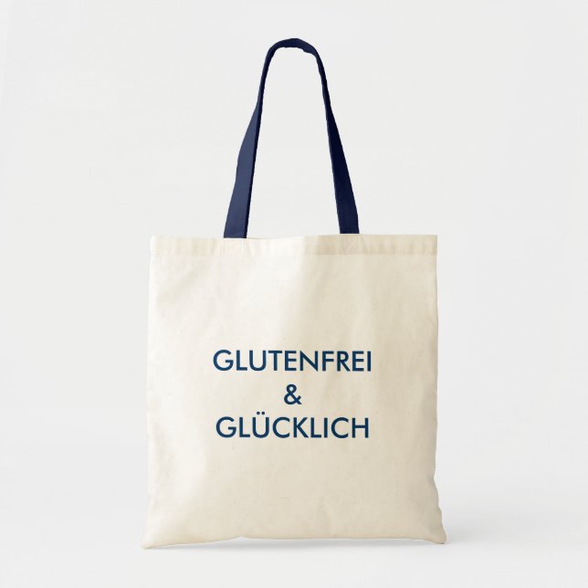 GLUTE-FREE & HAPPY TOTE BAG (Front)