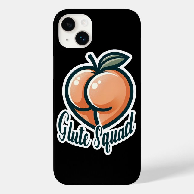 Glute Squad Peach Butt Glutes Gym Fitness Case-Mate iPhone Case (Back)