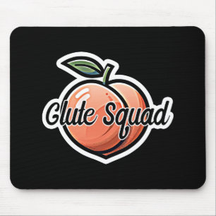 Glute Squad Peach Fitness Workout Mouse Mat
