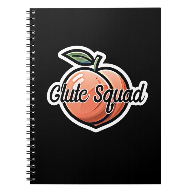 Glute Squad Peach Fitness Workout Notebook (Front)