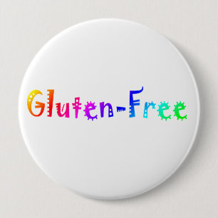 Gluten Free 10 Cm Round Badge