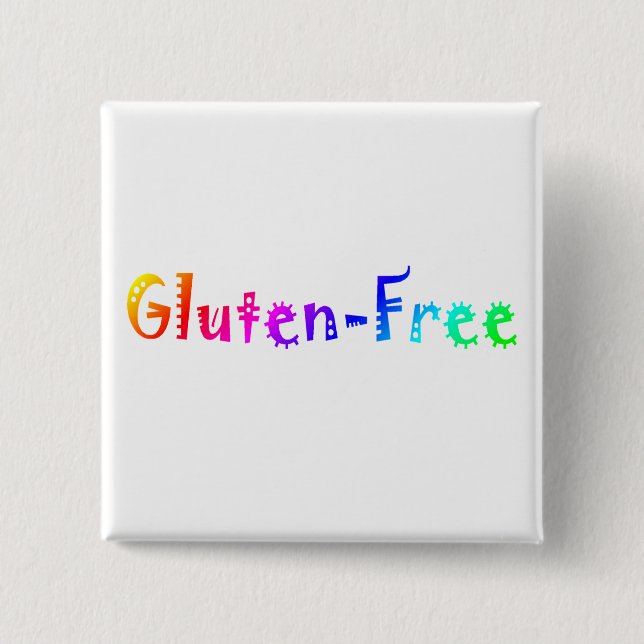 Gluten Free 15 Cm Square Badge (Front)