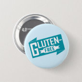 Gluten Free 6 Cm Round Badge (Front & Back)