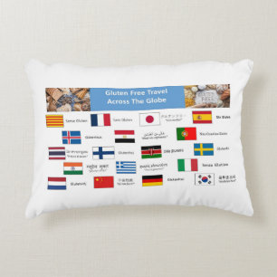 Gluten Free Across the Globe Decorative Cushion